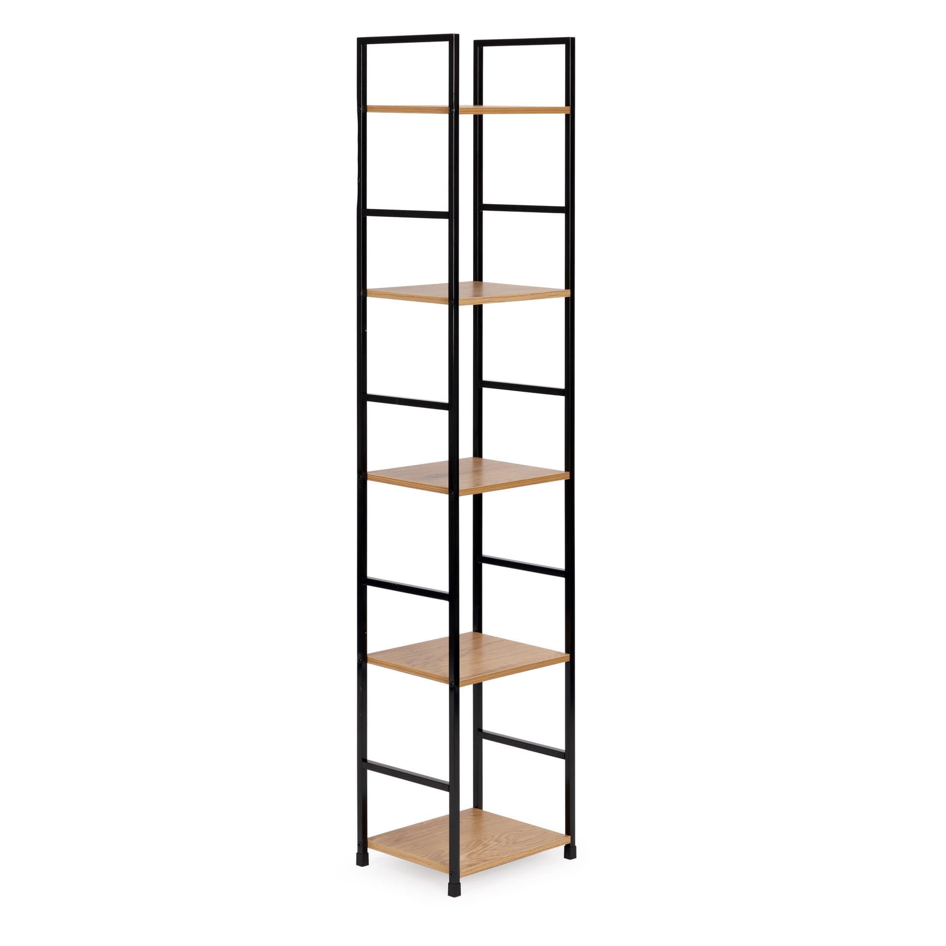 

Regał drewniany nowoczesny metalowa rama LOFT 5 półek