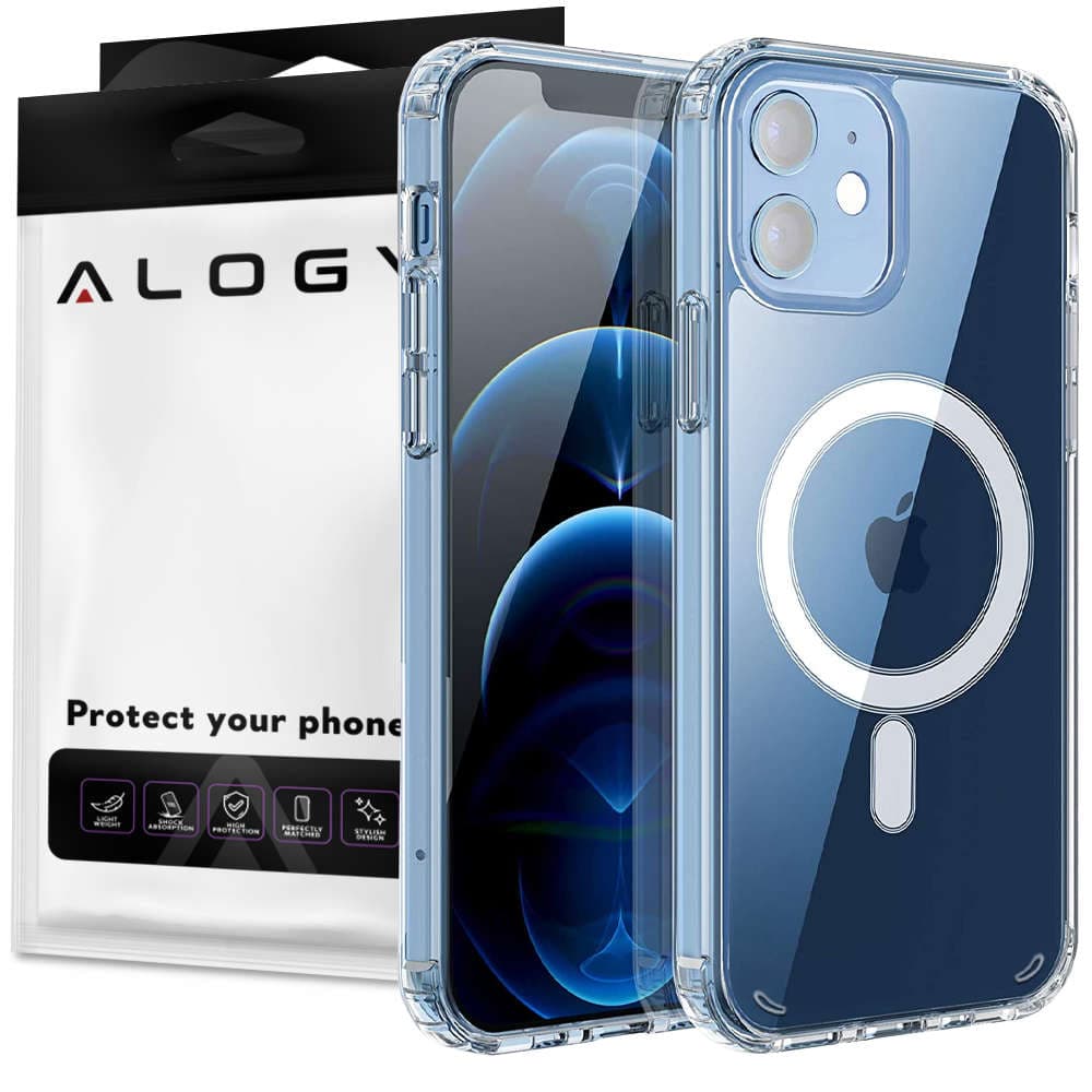 

Etui do MagSafe Alogy Ultra Slim Mag do ładowarek Qi do iPhone 12/ Pro Przezroczyste