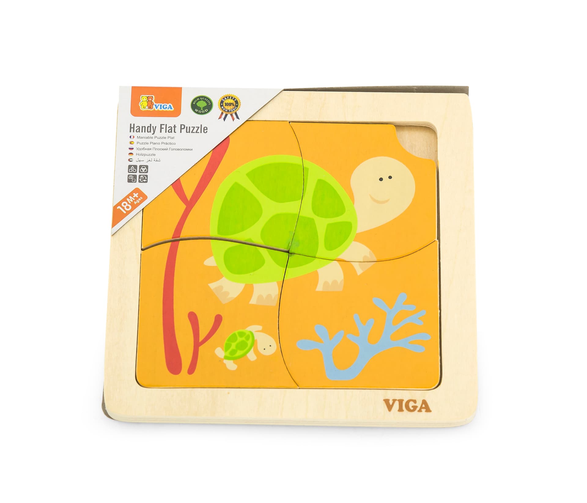 

Viga 50143 Puzzle na podkładce - żółwiki