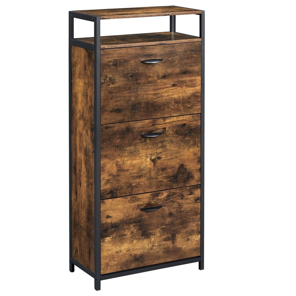 

Szafka na buty wysoka brązowa 130 cm LOFT