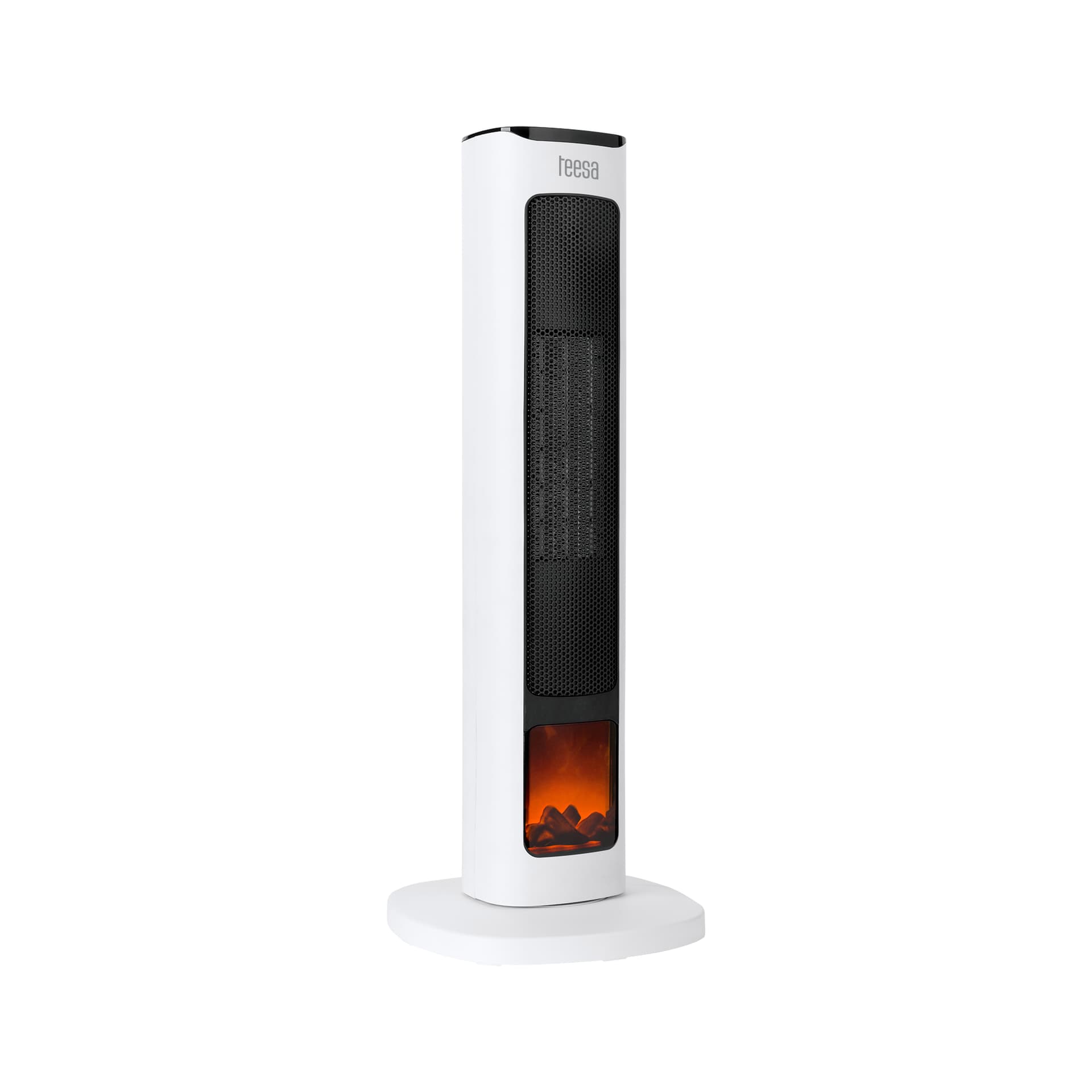 

Termowentylator kolumnowy Teesa PTC z funkcją imitacji kominka.
