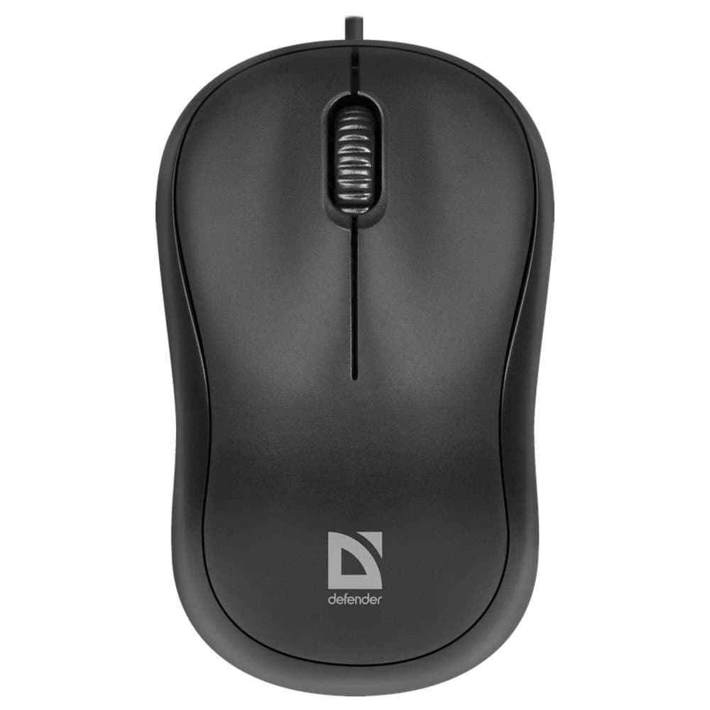 

Mysz myszka przewodowa komputerowa DEFENDER USB mała 1000 DPI czarna