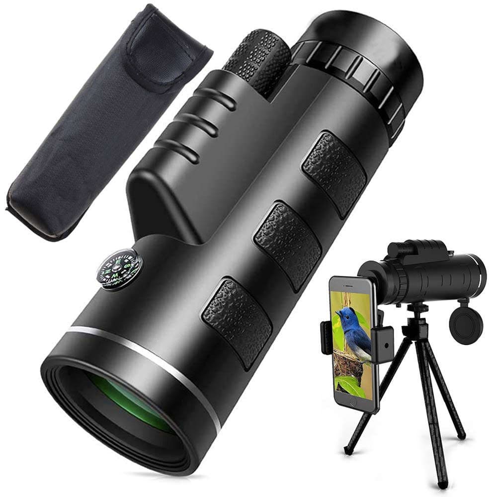 

Obiektyw do telefonu teleskop luneta Monocular 40X60 Zoom HD + statyw uchwyt czarny