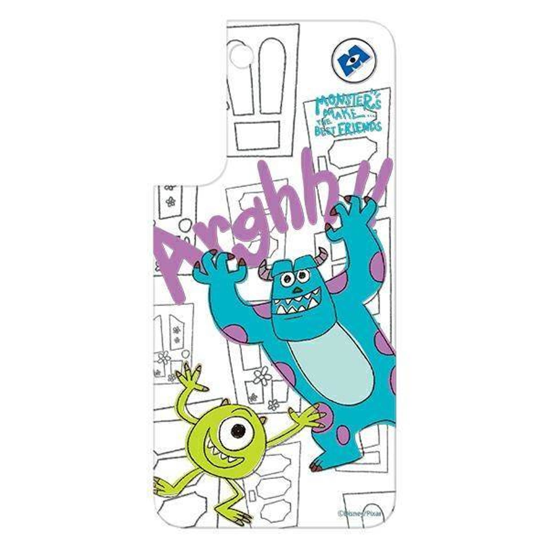 

Panel Samsung GP-TOS901HIAGW do etui Frame Cover do Galaxy S22 Disney Monsters biały/white