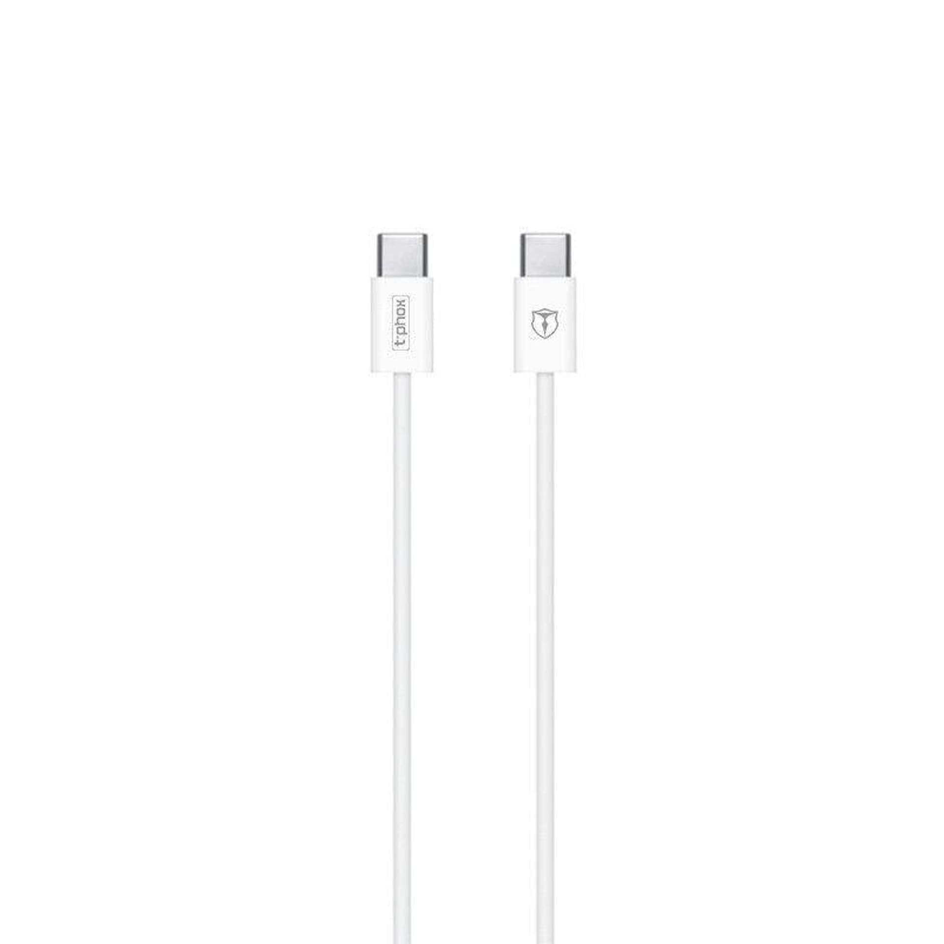 

KABEL T-PHOX GLARY LITE SERIES 3A 1M USB-C/USB-C WHITE