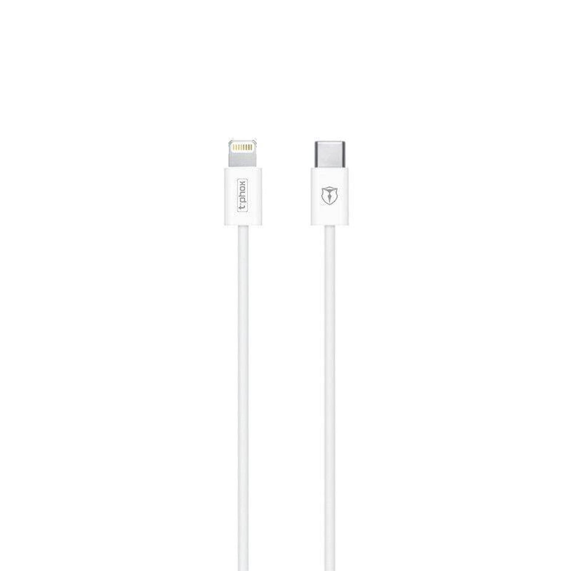 

KABEL T-PHOX GLARY LITE SERIES 18W 1M USB-C/LIGHTNING WHITE
