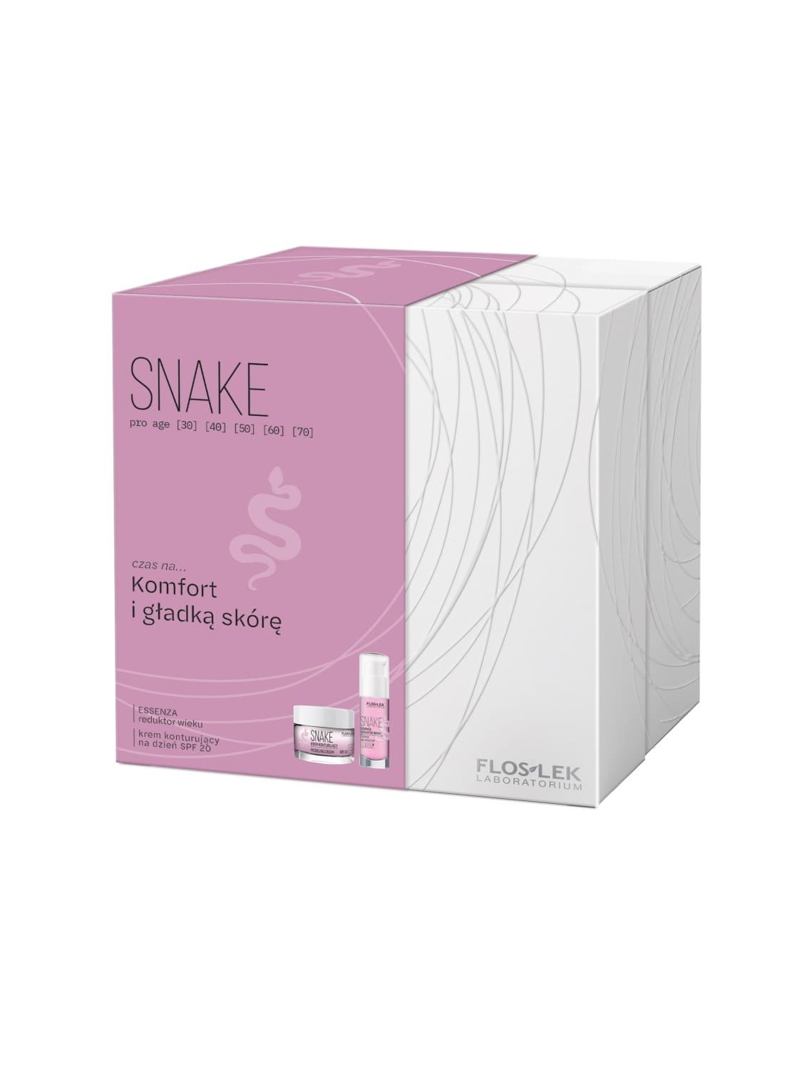 

Floslek Zestaw prezentowy Snake (Essenza reduktor wieku 30ml+krem na dzień 50ml)