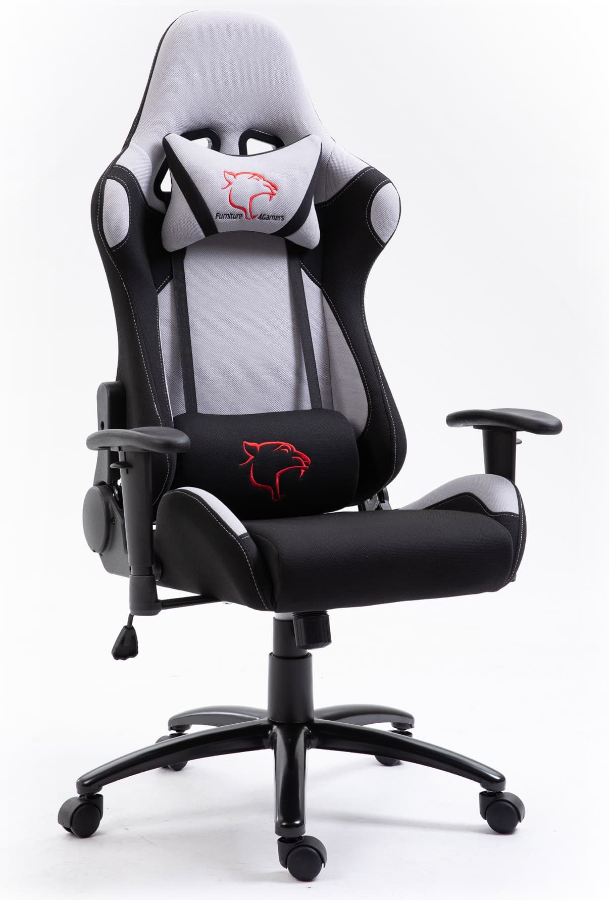 

FOTEL GAMINGOWY MATERIAŁOWY F4G FG38 SZARY