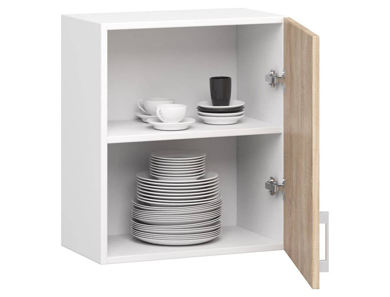 

Szafka LIMA W50 /580/ BIAŁY/DĄB SONOMA