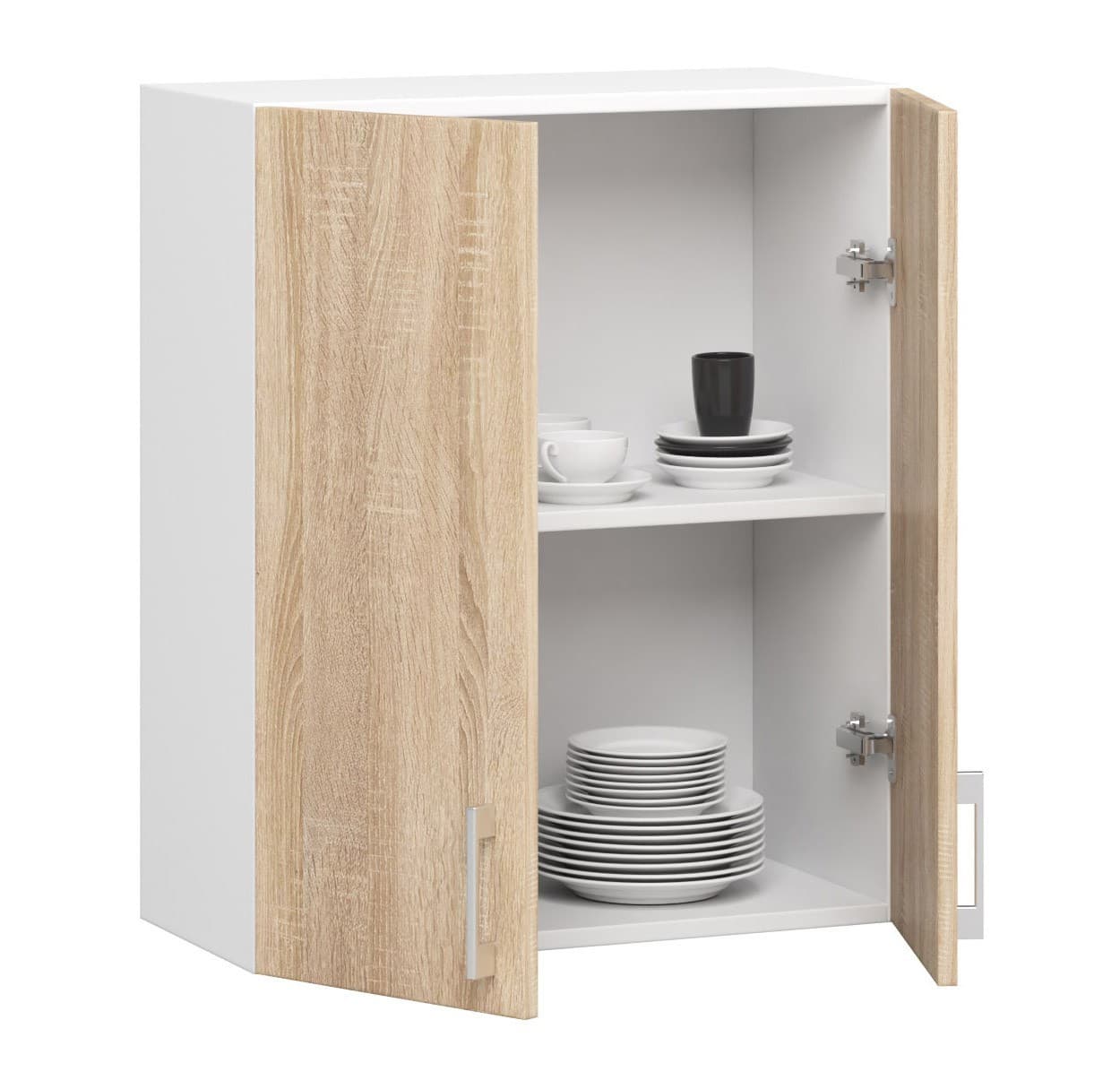 

Szafka LIMA W60 /720/ BIAŁY/DĄB SONOMA