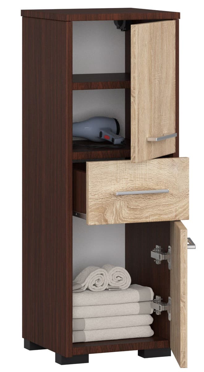 

SZAFKA ŁAZIENKA FIN SŁUPEK 30 2D 1SZ 85cm VENGE / SONOMA