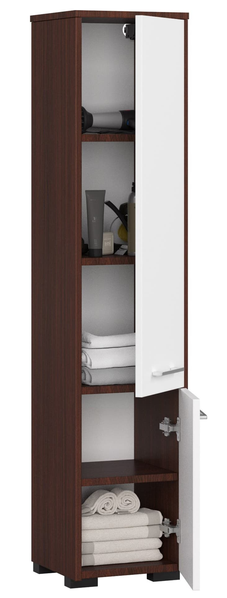 

REGAŁ ŁAZIENKA FIN SŁUPEK 30 2D 140cm VENGE / BIAŁA