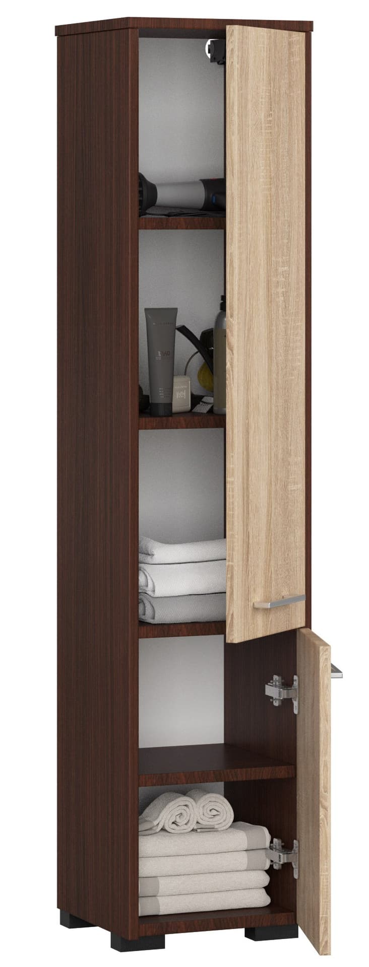 

REGAŁ ŁAZIENKA FIN SŁUPEK 30 2D 140cm VENGE / SONOMA