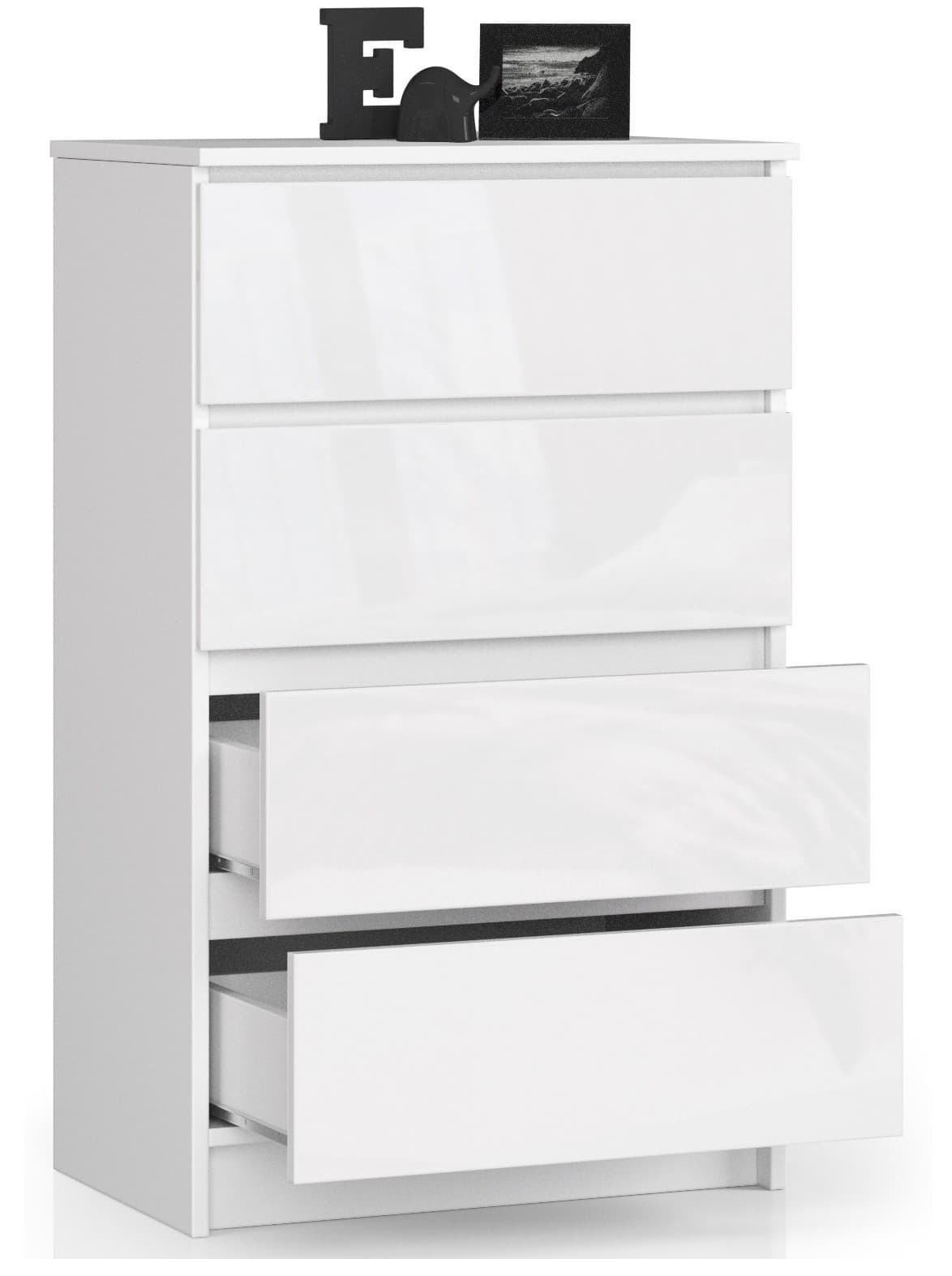 

KOMODA K60 4SZ CLP BIAŁY POŁYSK