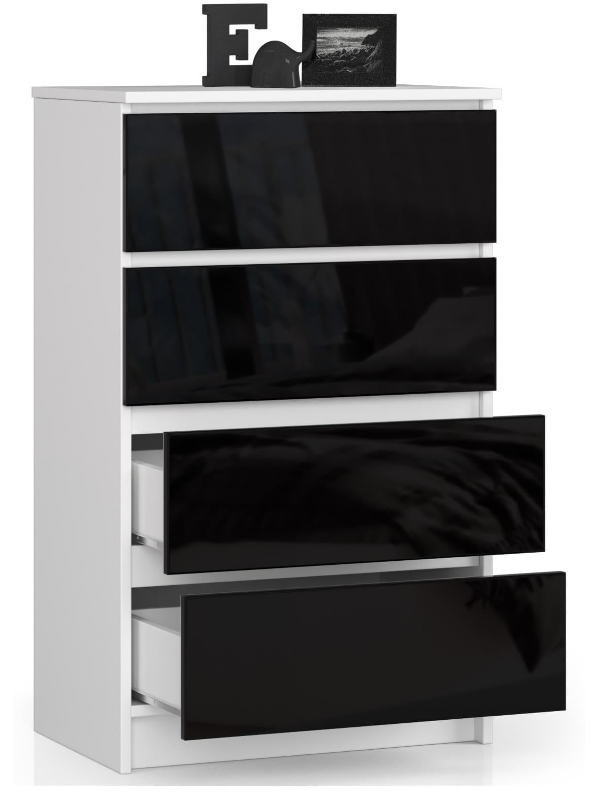

KOMODA K60 4SZ CLP CZARNY POŁYSK