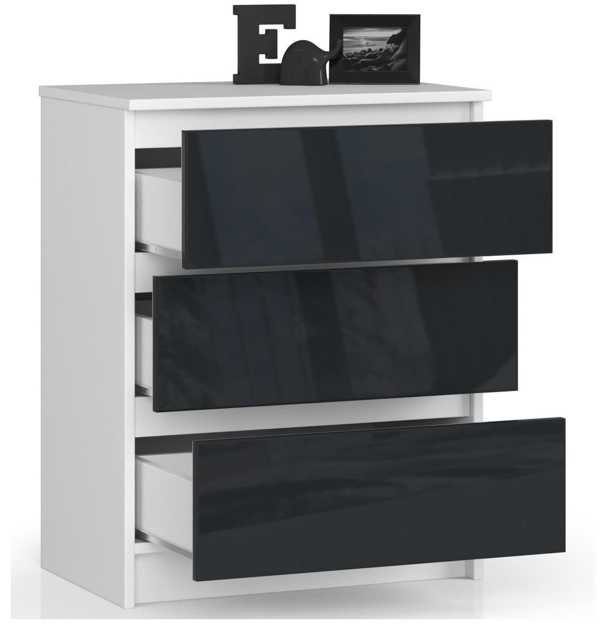 

KOMODA K60 3SZ CLP GRAFIT POŁYSK