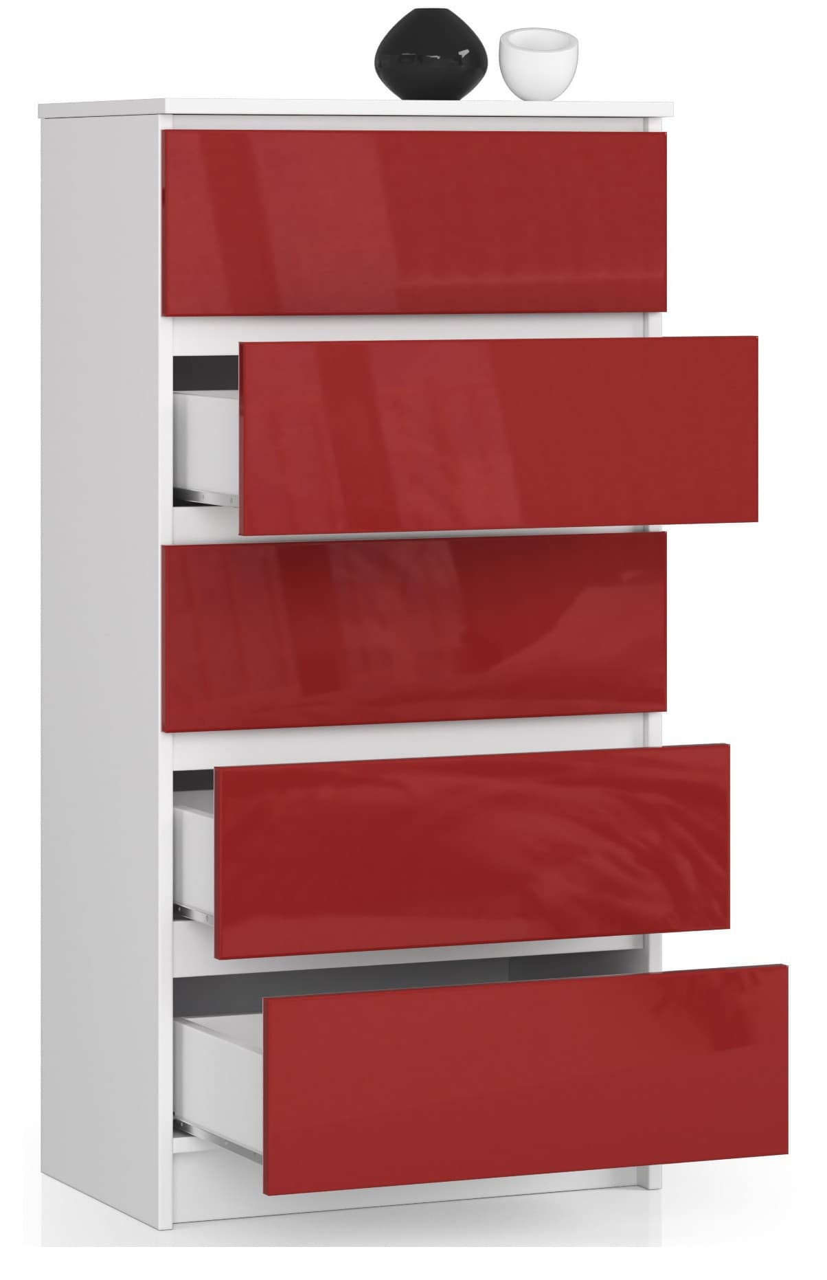 

KOMODA K60 5SZ CLP CZERWONY POŁYSK