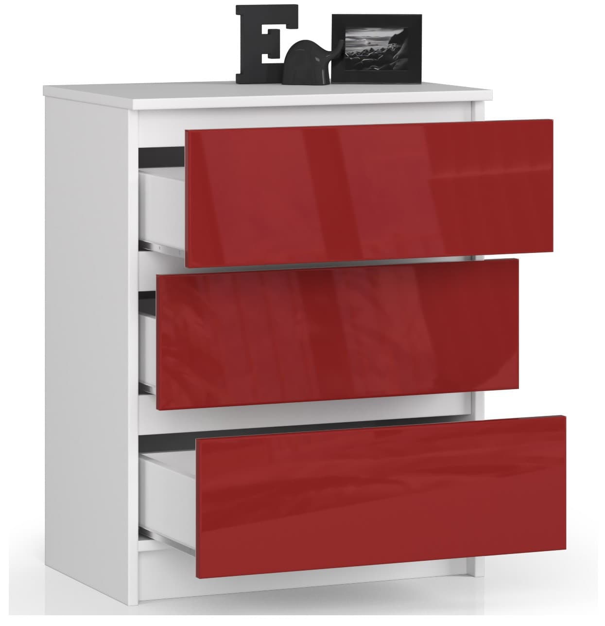 

KOMODA K60 3SZ CLP CZERWONY POŁYSK