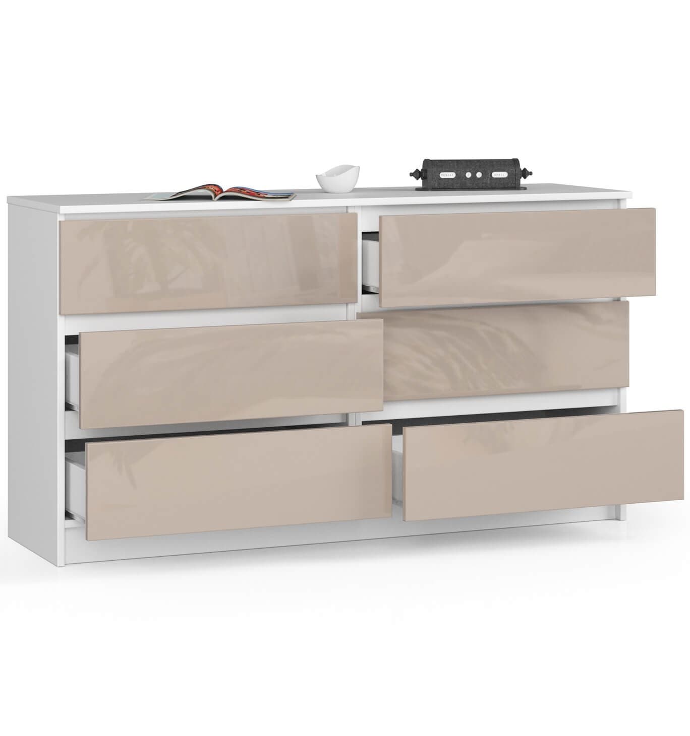 

KOMODA K140 6SZ CLP CAPUCCINO POŁYSK