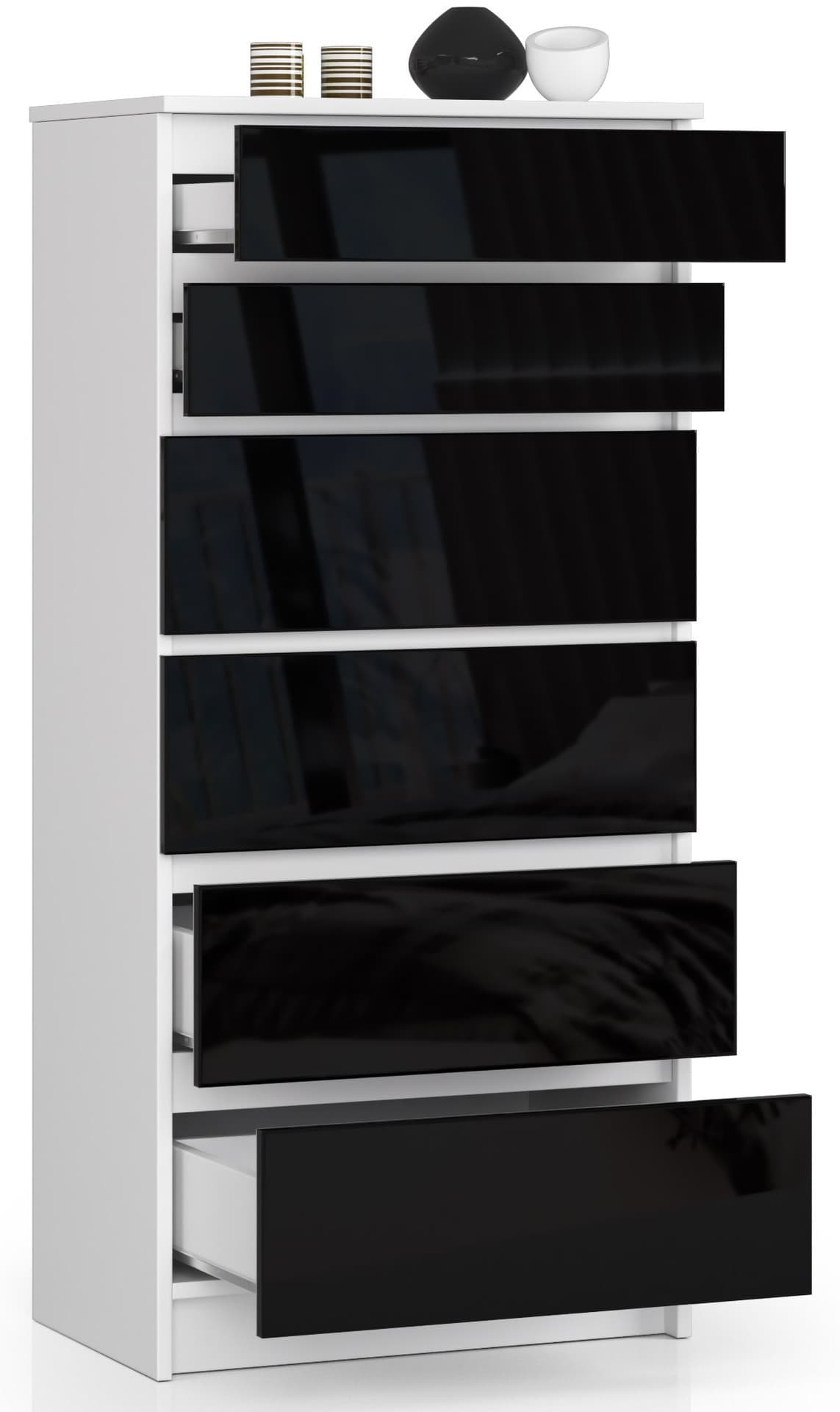 

KOMODA K60 6SZ CLP CZARNY POŁYSK
