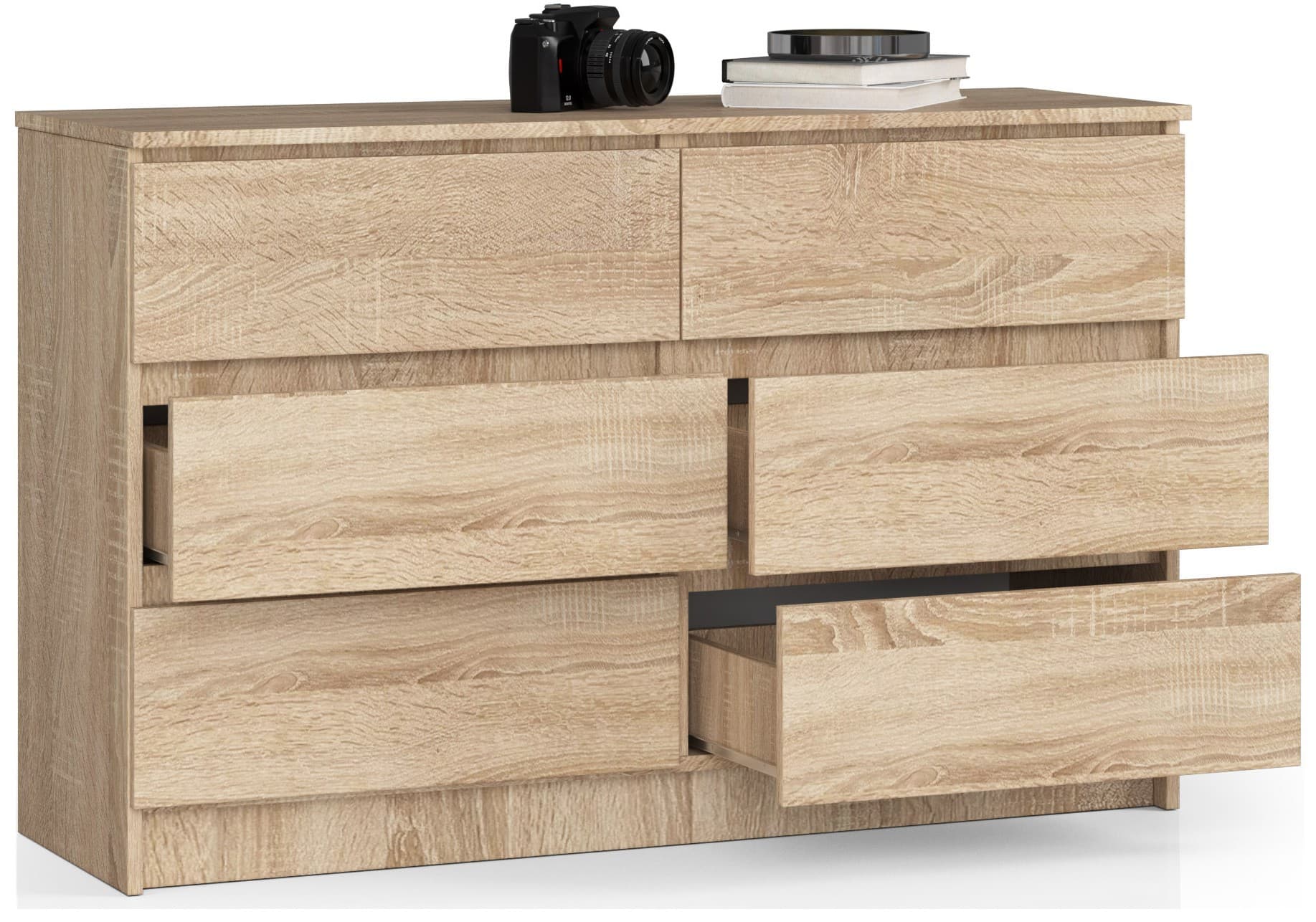 

KOMODA K120 6SZ CLP DĄB SONOMA