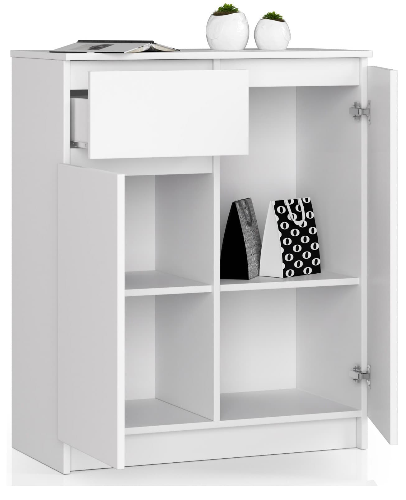 

KOMODA K80 2D 1SZ CLP BIAŁY