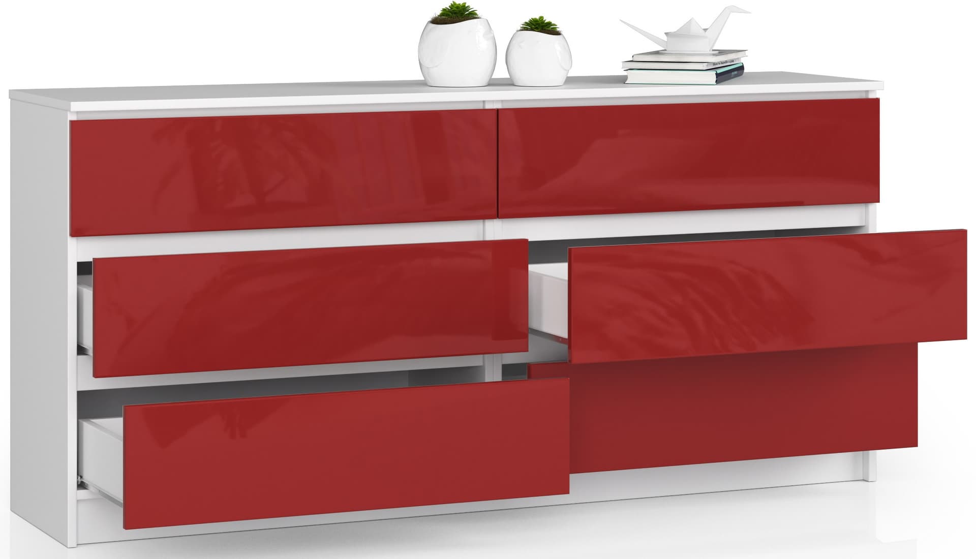 

KOMODA K160 6SZ CLP CZERWONY POŁYSK