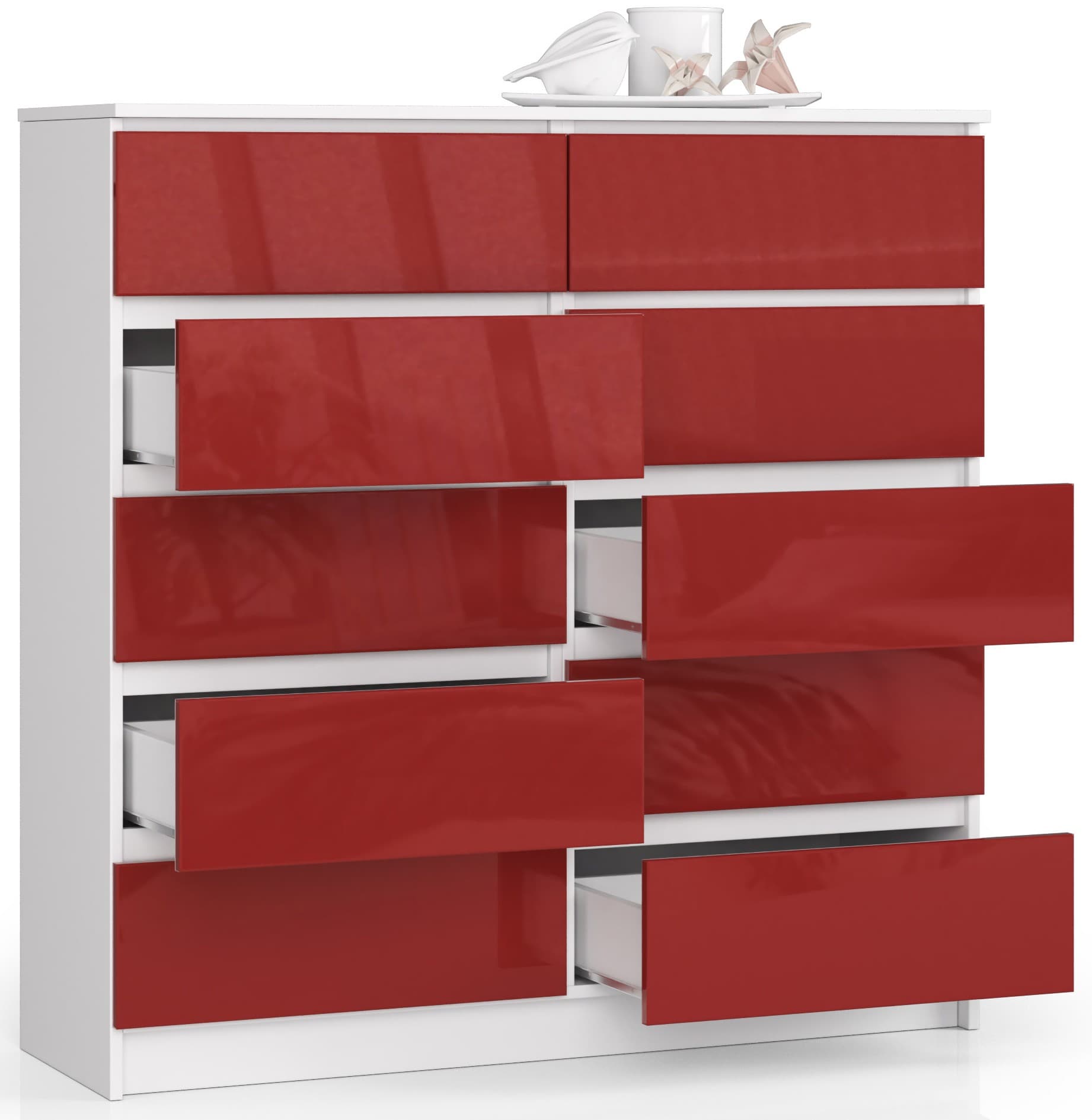

KOMODA K120 10SZ CLP CZERWONY POŁYSK