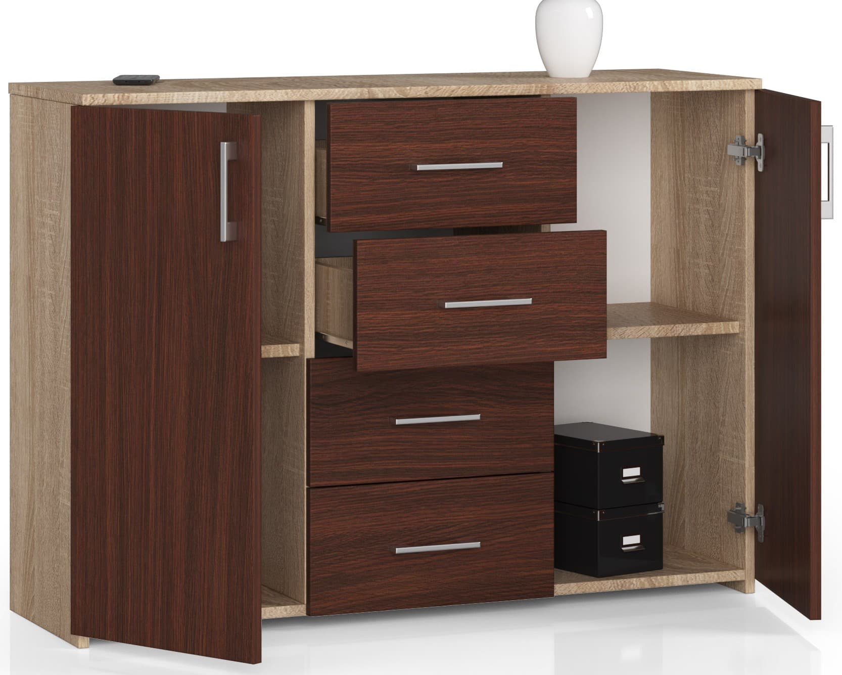 

KOMODA K45 DĄB SONOMA / WENGE