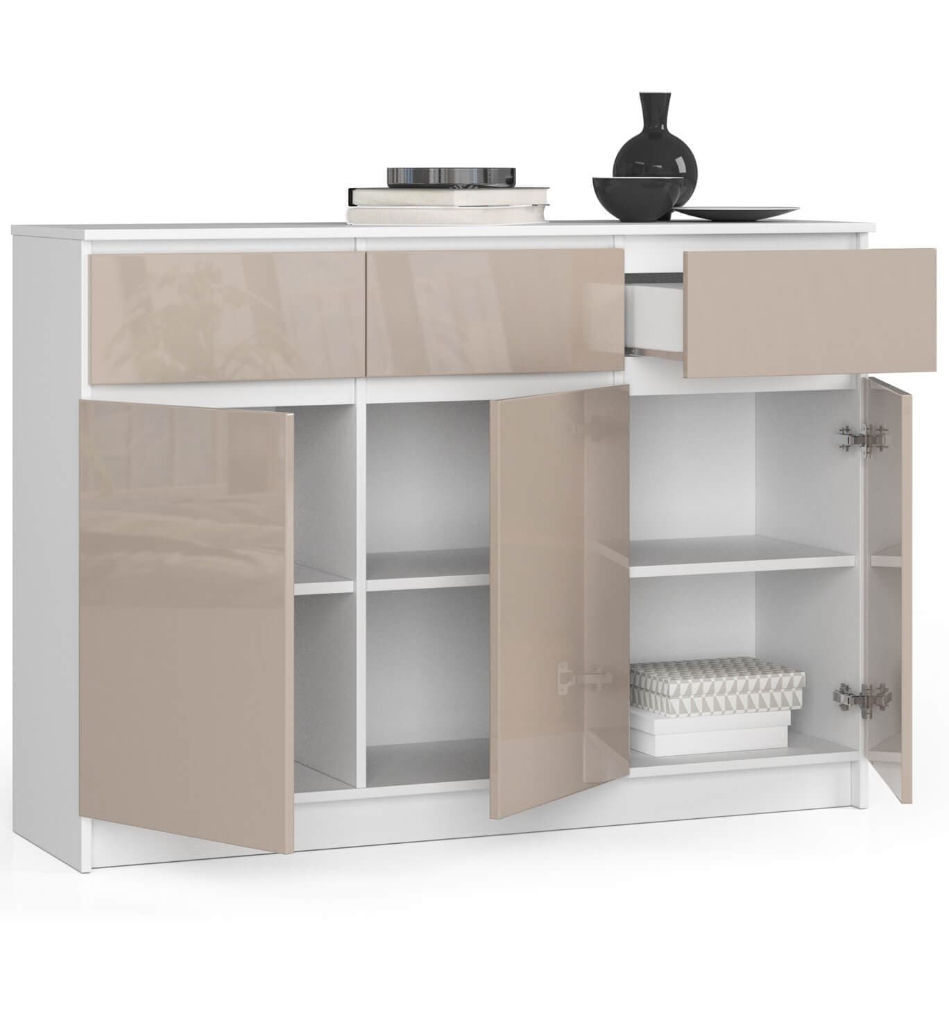 

KOMODA K140 3D 3SZ CLP CAPUCCINO POŁYSK