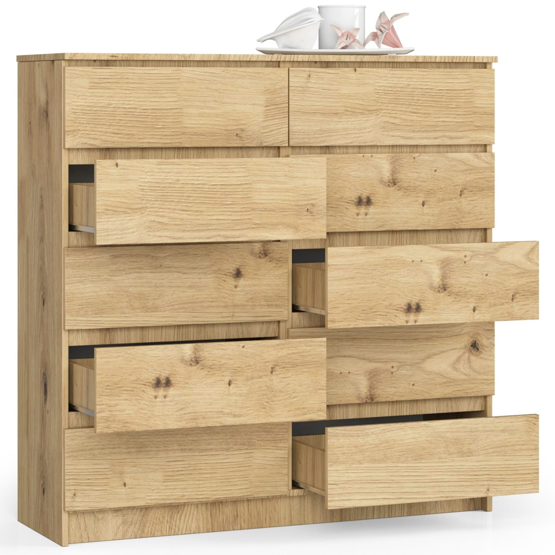 

KOMODA K120 10SZ CLP DĄB ARTISAN