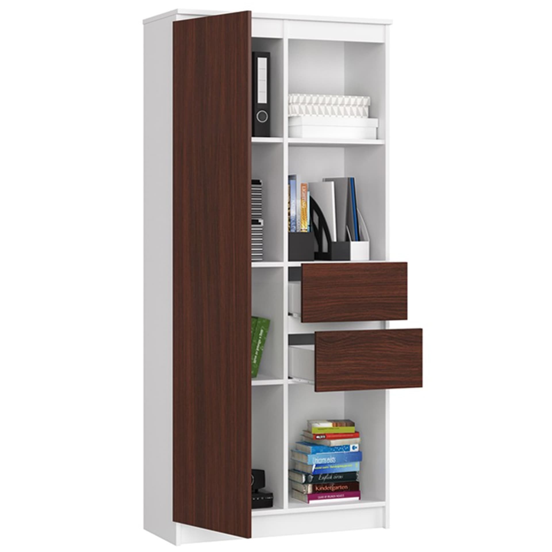 

REGAŁ R15 R80 1D 2SZ CLP BIAŁY / WENGE