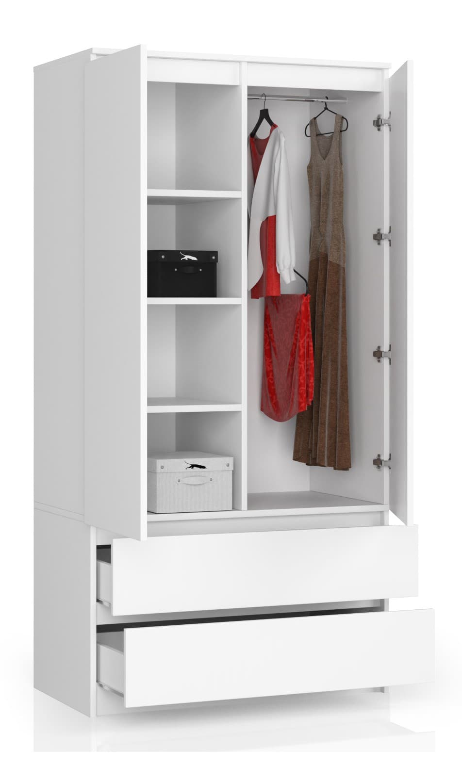 

SZAFA S90 2D 2SZ CLP BIAŁY