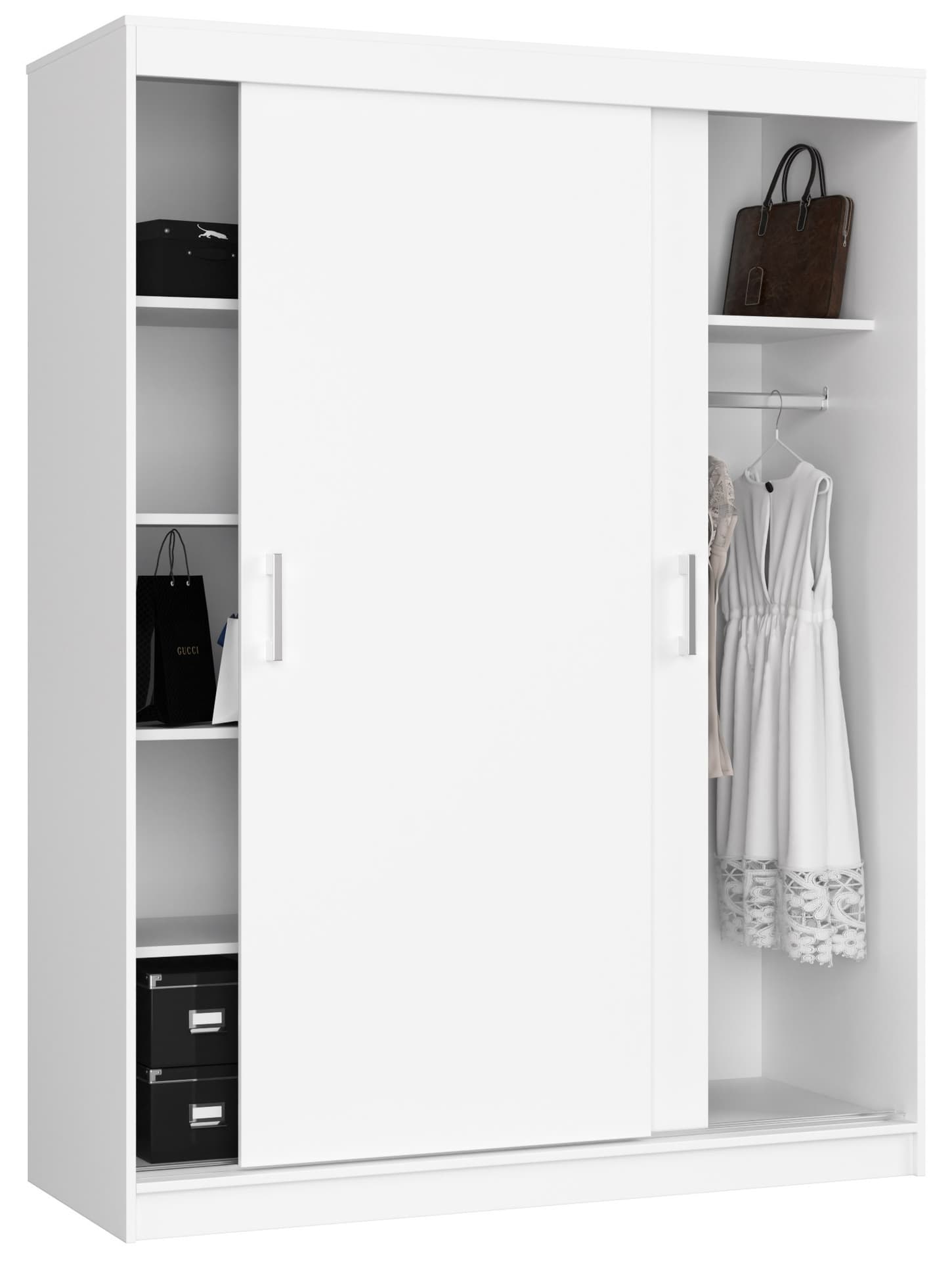 

SZAFA PRZESUWNA 150 cm CLP MONO BIAŁA