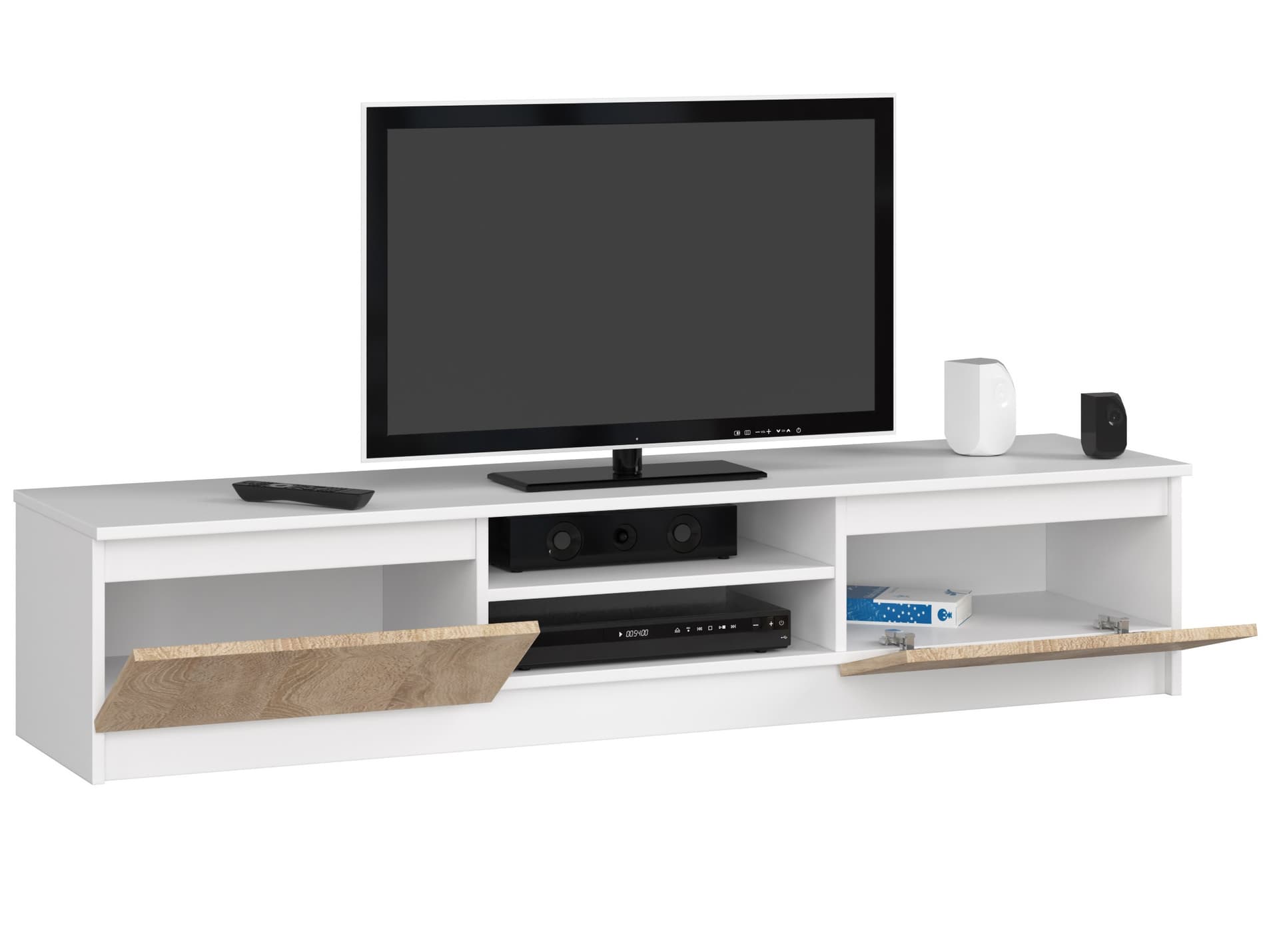 

KOMODA RTV K160 CLP BIAŁY / SONOMA