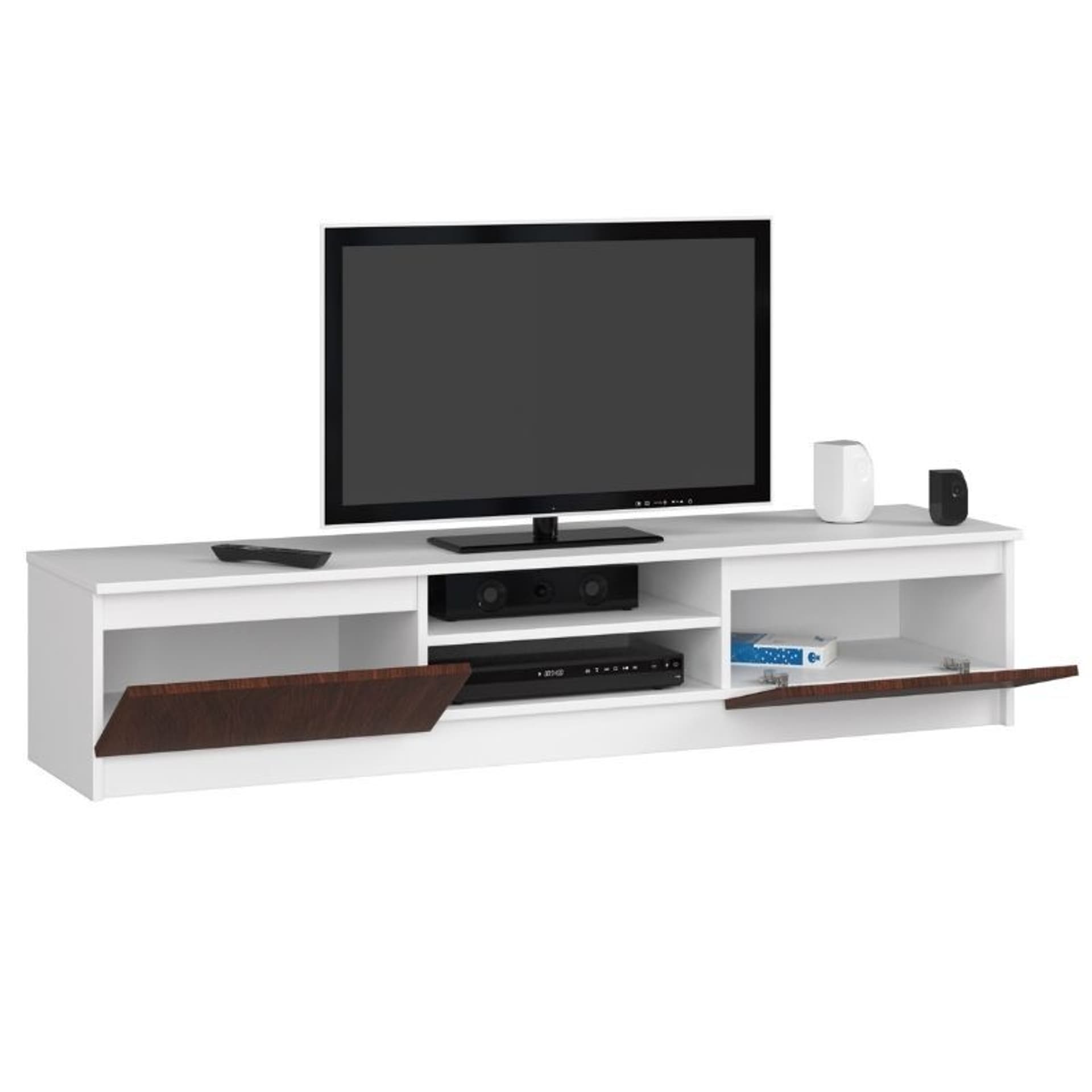 

KOMODA RTV K160 CLP BIAŁY / VENGE
