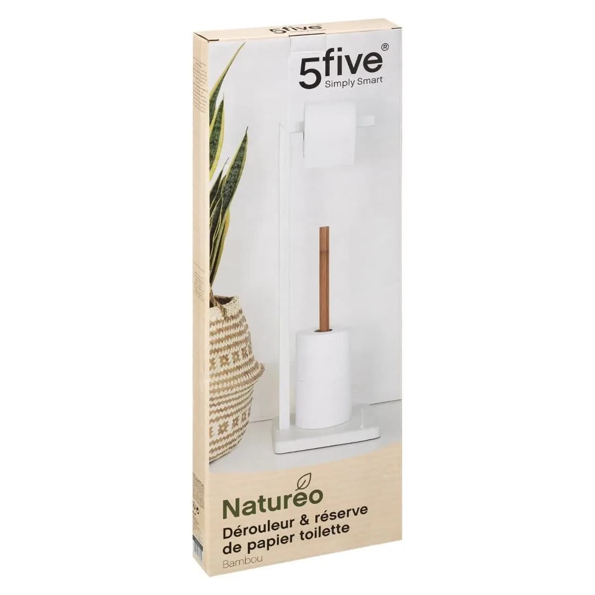 

Stojak na papier toaletowy Natureo White