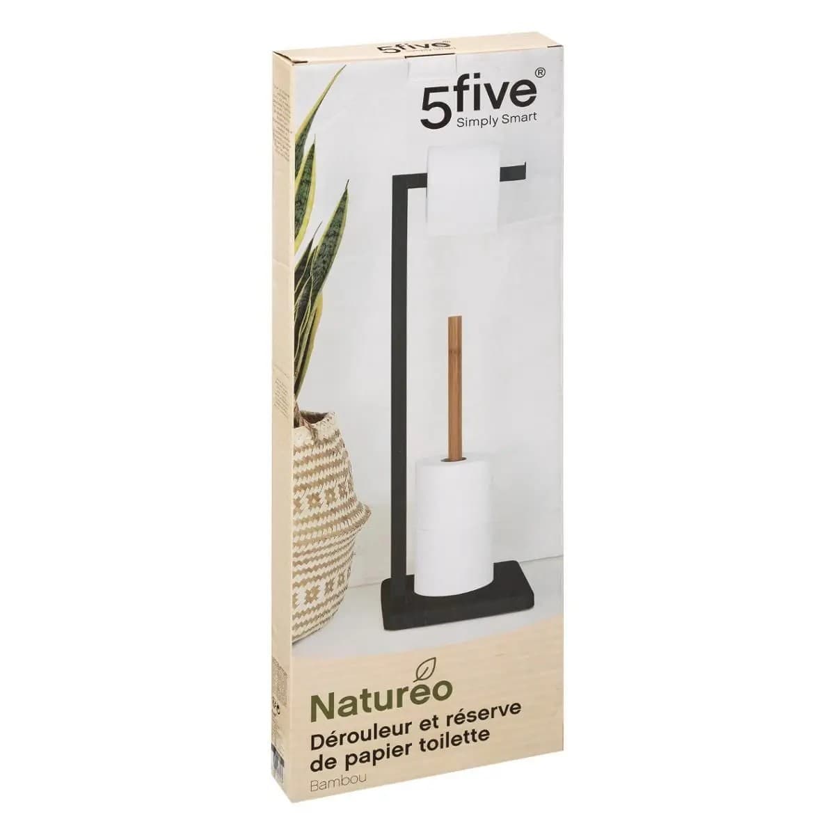 

Stojak na papier toaletowy Natureo Black