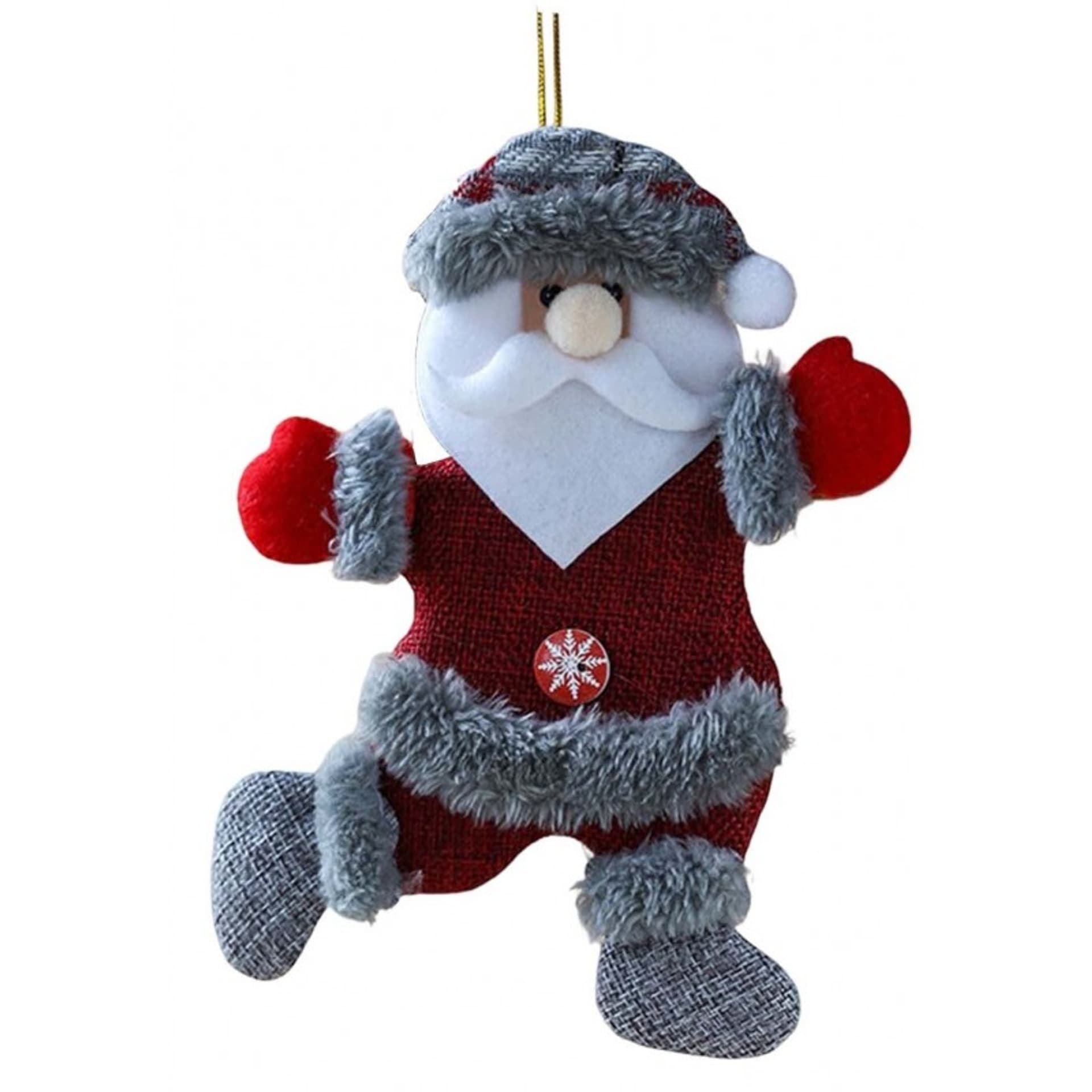 

Mikołaj na choinkę BOŻE NARODZENIE wiszący 18,5 cm KSN56
