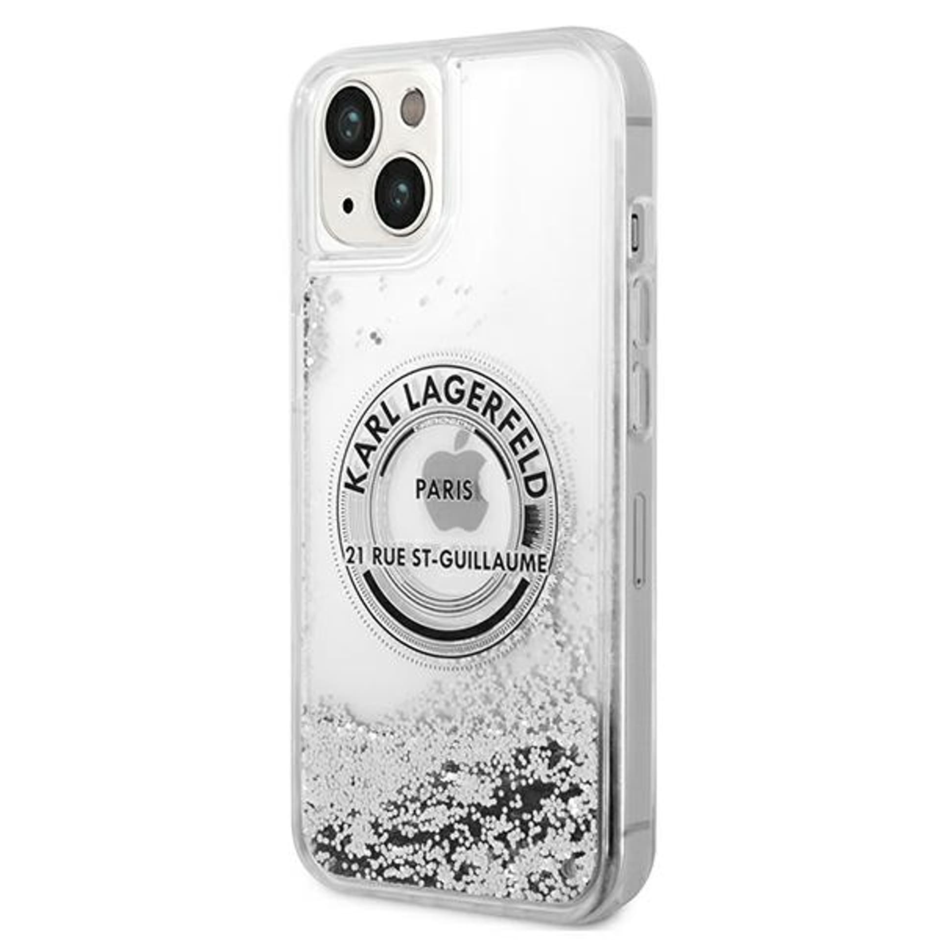 

Karl Lagerfeld KLHCP14SLCRSGRS iPhone 14 6,1" srebrny/silver hardcase Liquid Glitter RSG
