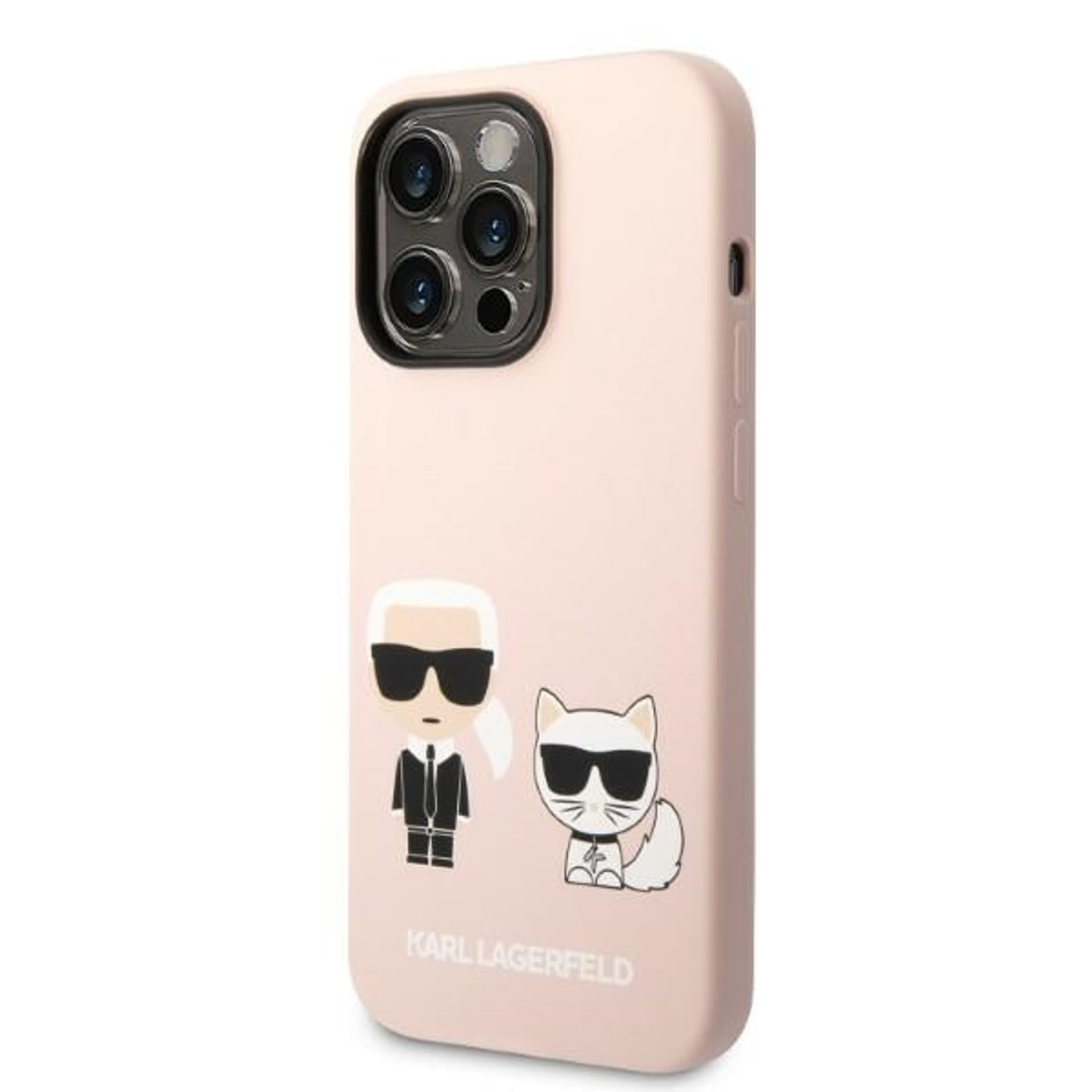 

Karl Lagerfeld KLHMP14XSSKCI iPhone 14 Pro Max 6,7" hardcase jasnoróżowy/light pink Silicone Karl & Choupette Magsafe