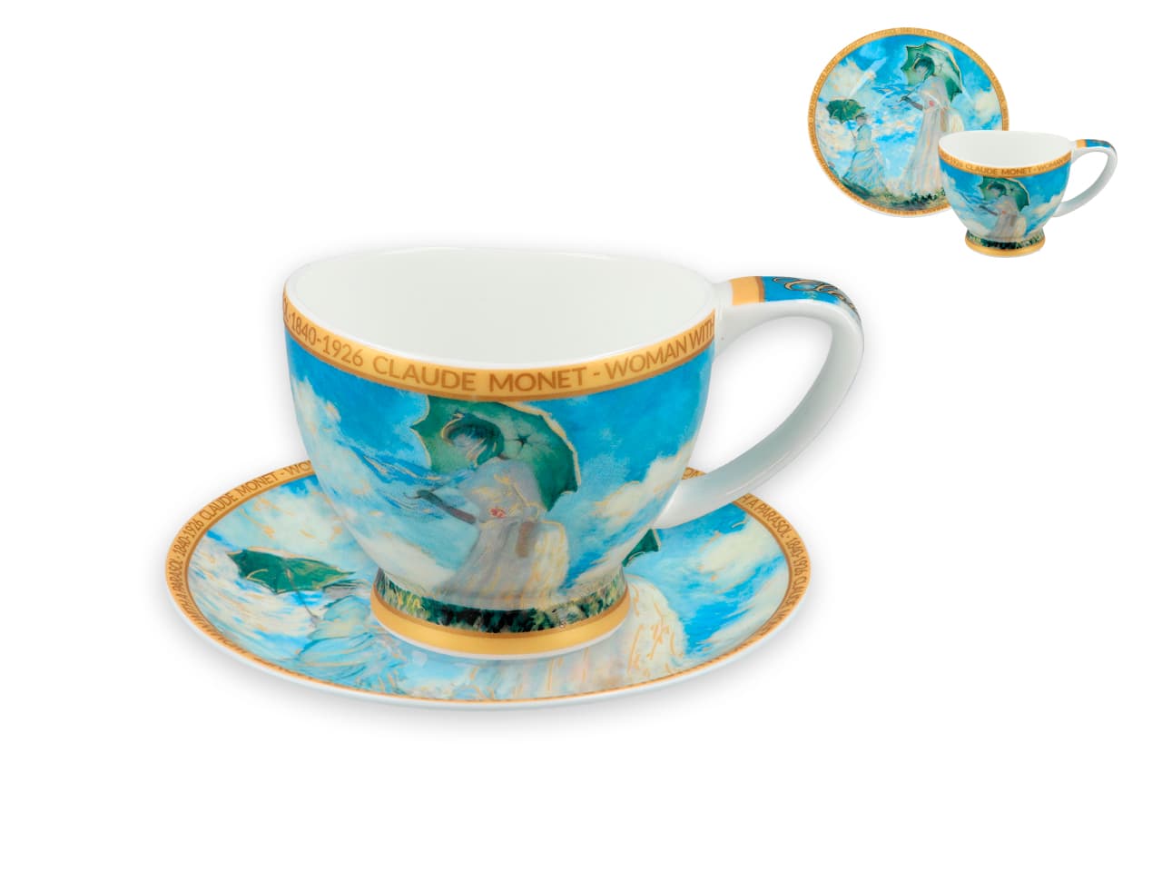 

Filiżanka espresso Vanessa - C. Monet, Kobieta z Parasolem (CARMANI)