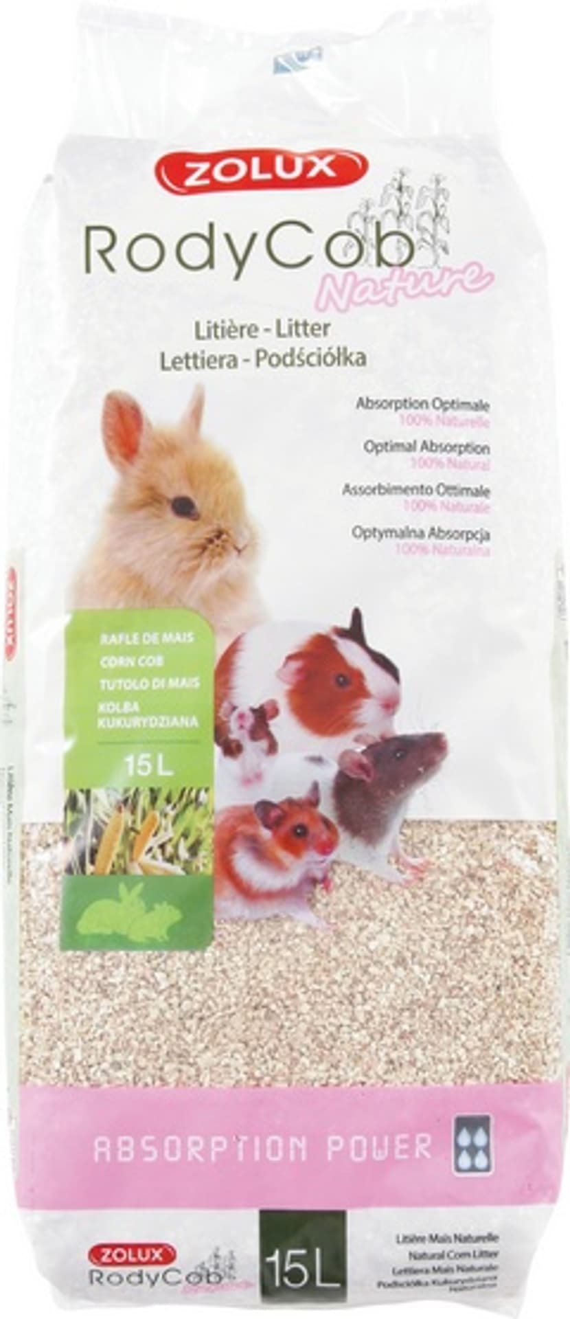 

Zolux Podściółka roślinna RodyCob Nature 15L