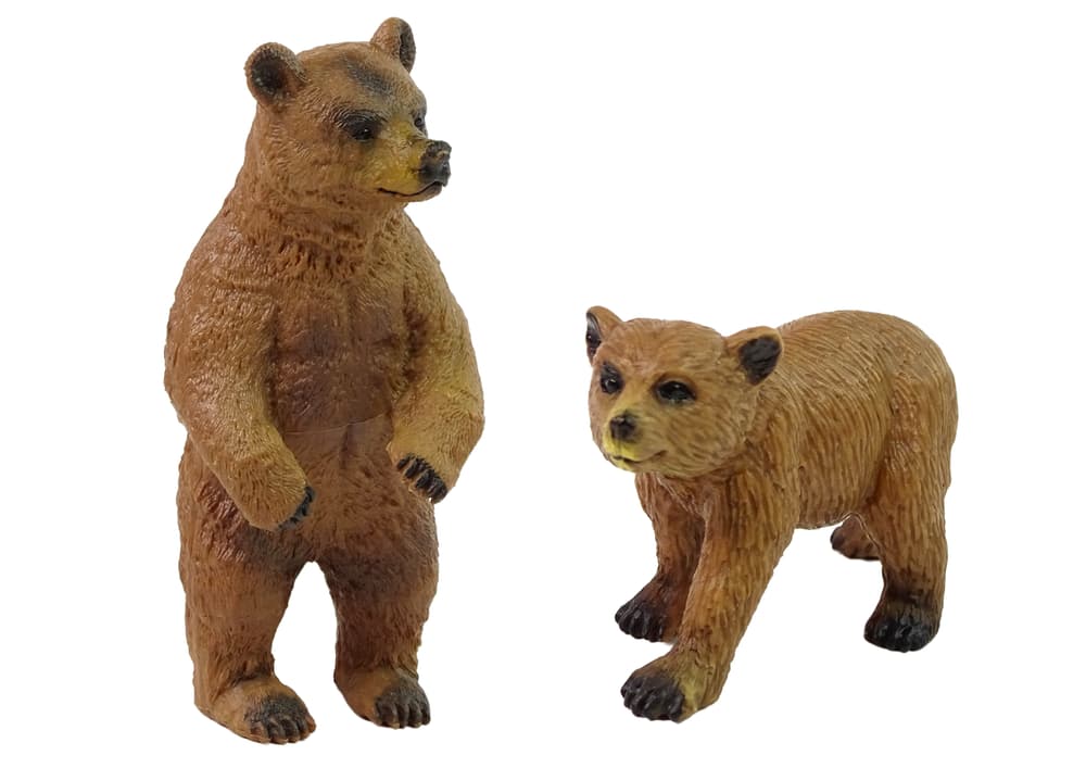 

Zestaw 2 Figurek Niedźwiedź Brunatny z Młodym