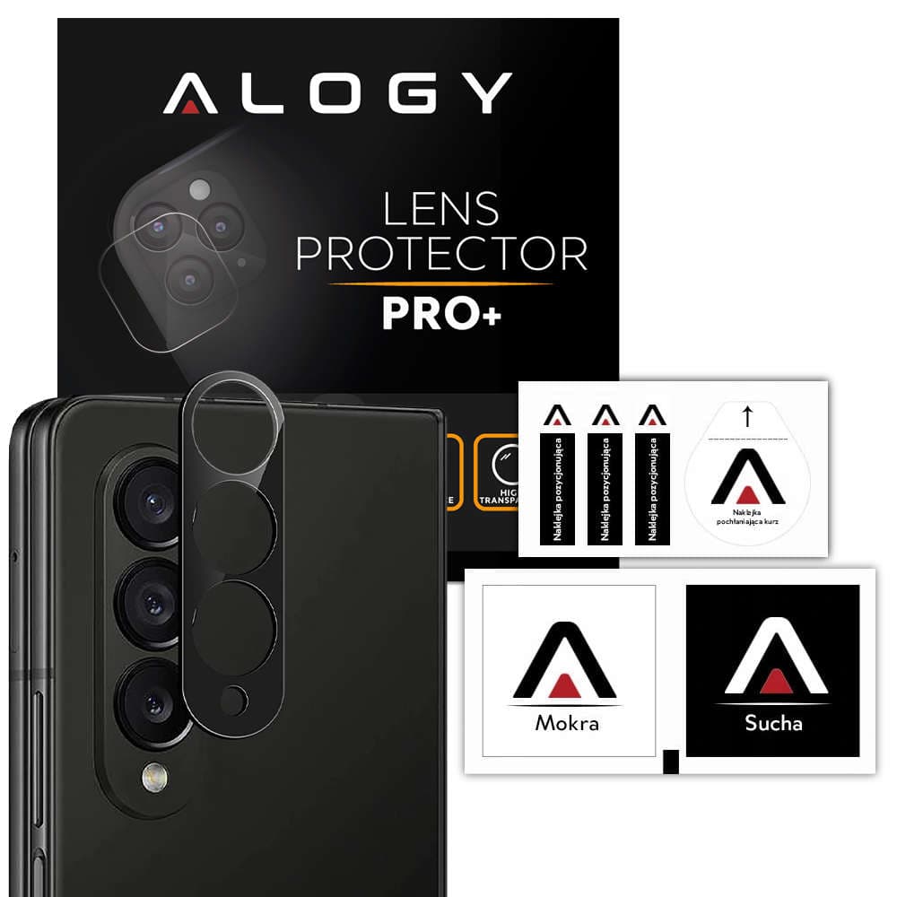 

Metalowa osłonka aparatu Alogy Lens Protector PRO+ na obiektyw do Samsung Galaxy Z Fold 4 Czarna