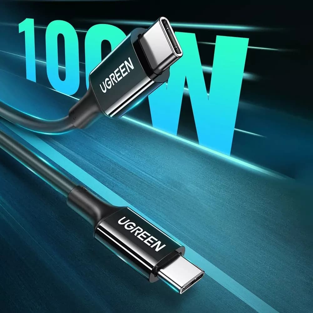 

Ugreen kabel przewód USB Typ C (męski) na Typ C (męski) 1 m biały (US300)