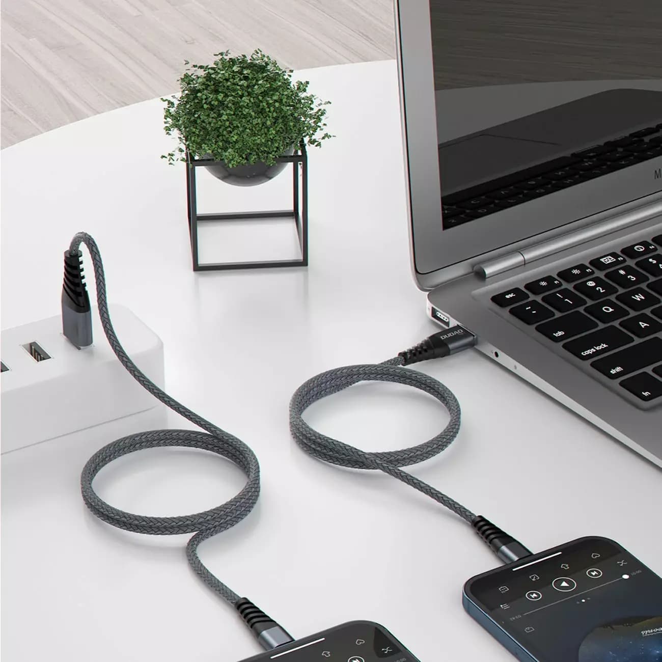 

Dudao kabel przewód USB – micro USB 6A 1 m szary (TGL1M)