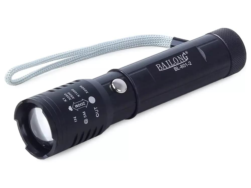 

Latarka taktyczna Bailong zoom CREE XP-E Q5 UV LED