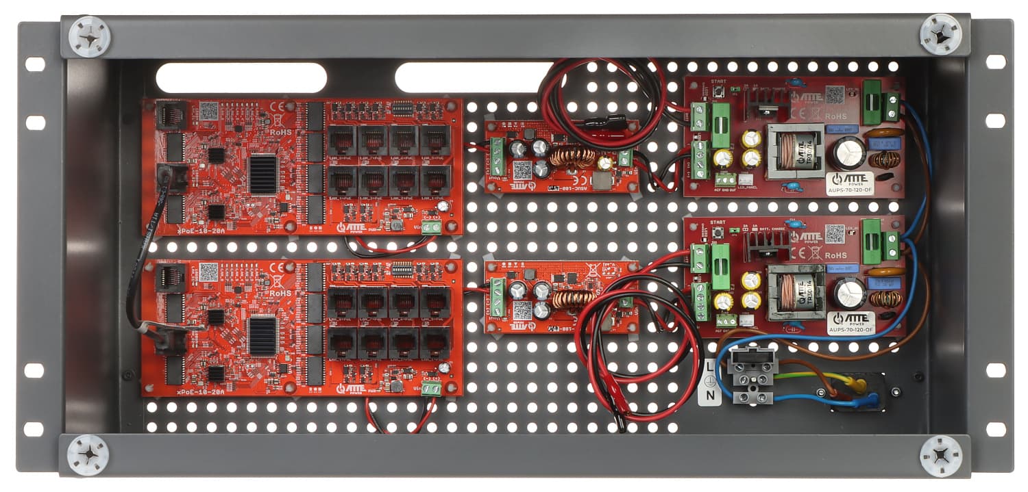 

SWITCH POE Z ZASILACZEM BUFOROWYM IPUPS-16-20-R5U0 16-PORTOWY ATTE