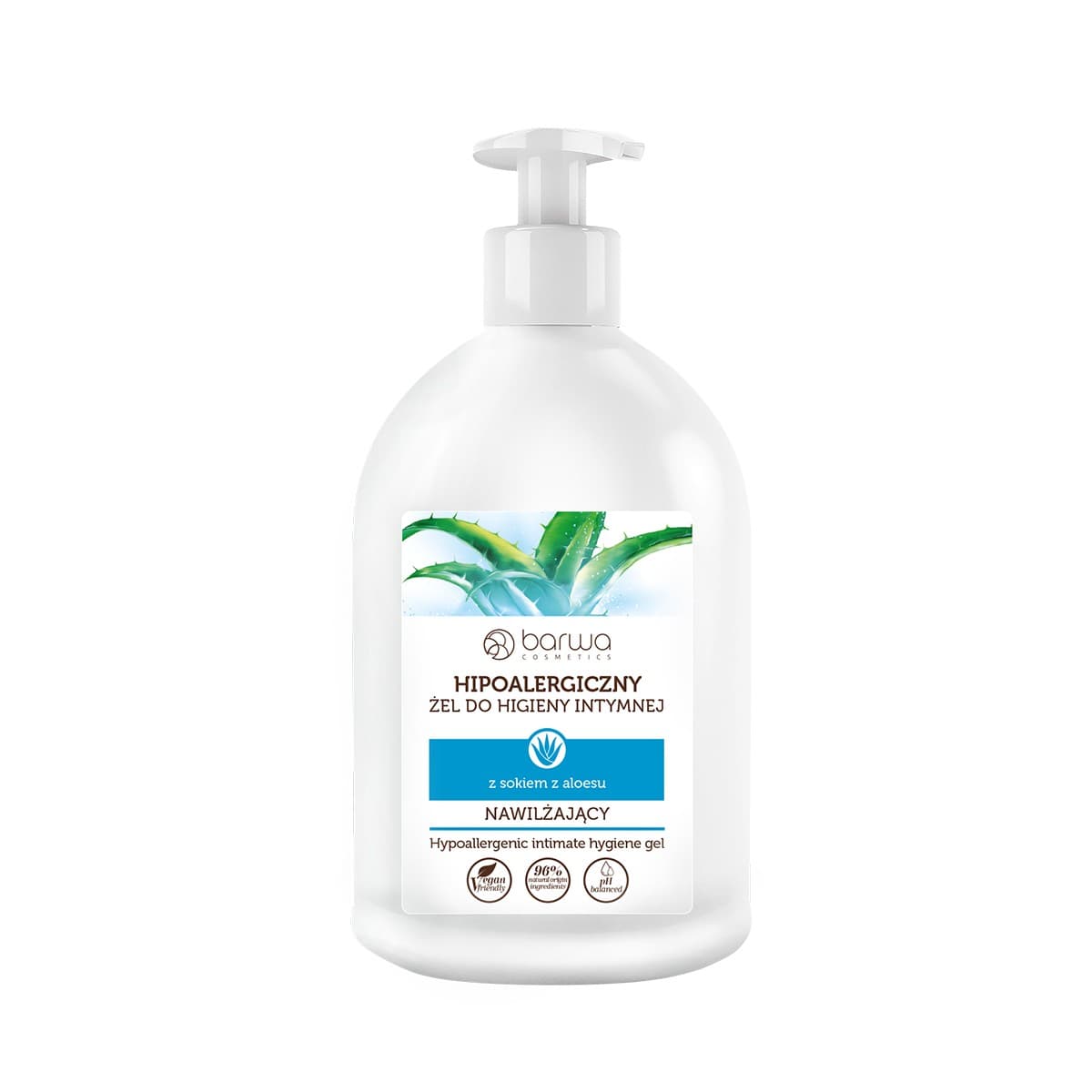 

Barwa Hipoalergiczny nawilżający żel do higieny intymnej Aloes 500ml